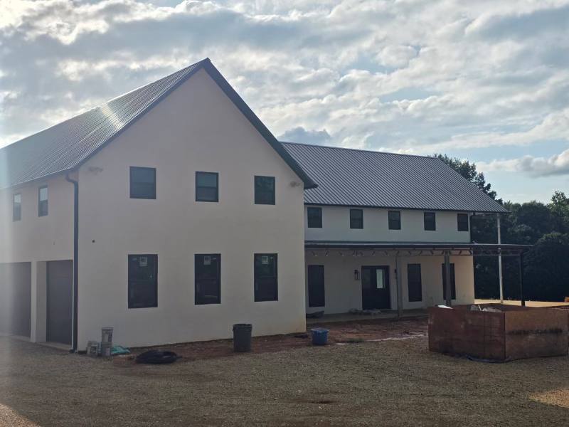 Finished TubeCrete residence exterior — Dallas County, Texas