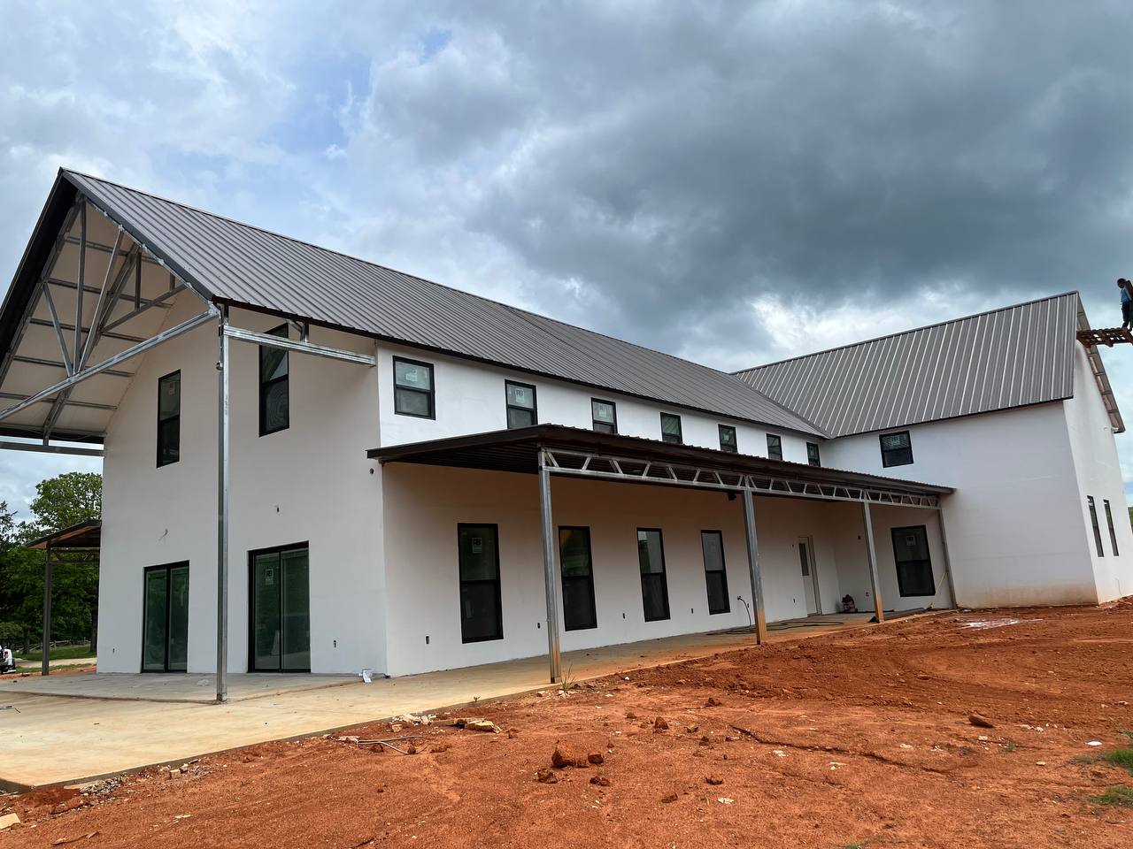 Completed TubeCrete home front elevation — DFW